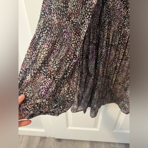 NWOT Wishlist Apparel Floral Pleated Bohemian Dress - Size S/M - Picture 11 of 12